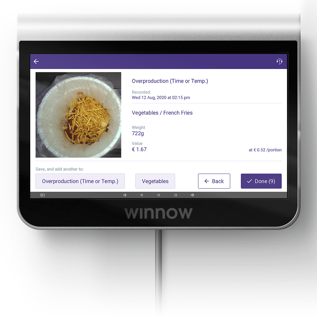 Controlling food waste with Winnow