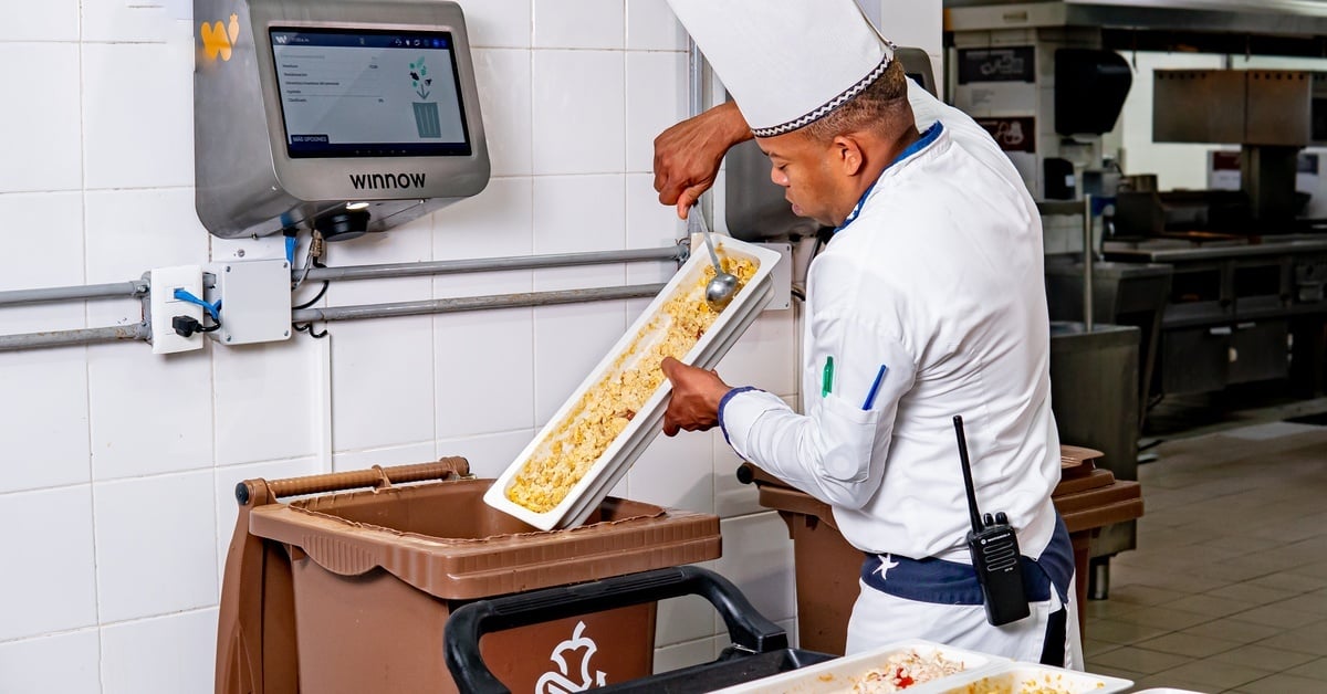 Food waste reduction tool in resort kitchen