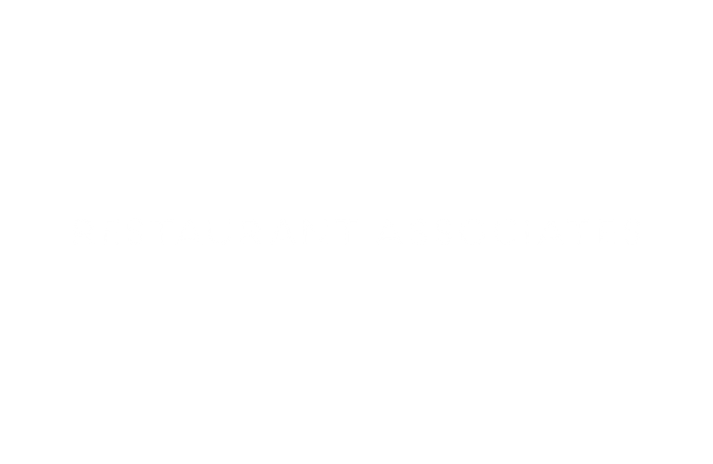 restaurant associates white logo